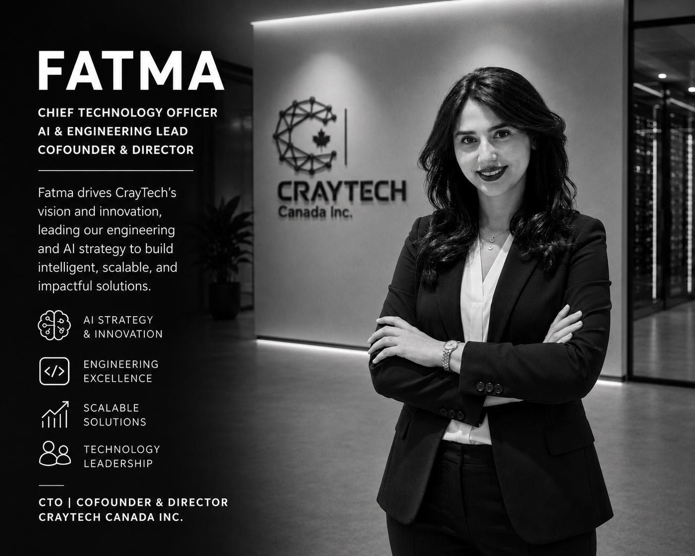 Fatma — CTO · Co-Founder & Director